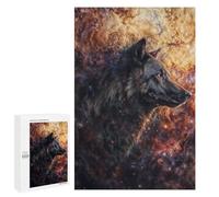 Jigsaw 1000 PCS for Teenagerss Cosmic Nebula Wolf Jigsaw for Adults Toy Wall Decor Presents for Women Unique Gifts for Birthday And Christmas 1000 PCS