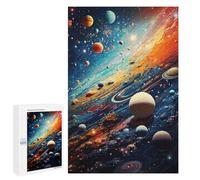 Jigsaw 1000 PCS for Teenagerss Cosmic Planetary Dance Jigsaw Relax Games Difficult Challenge Unique Gifts for Birthday And Christmas 1000 PCS