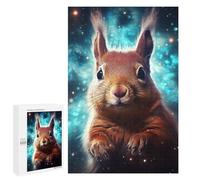 Jigsaw 1000 PCS for Teenagerss Cosmic Squirrel Portrait Jigsaw Relax Games Difficult Challenge Unique Gifts for Birthday And Christmas 1000 PCS