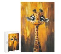 Jigsaw 1000 PCS for Teenagerss Cute Giraffe Portrait Adult Jigsaw Hands-on Game Home Decoration Unique Gifts for Birthday And Christmas 1000 PCS