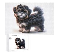Jigsaw 1000 PCS for Teenagerss Cute Shih Tzu Puppy Jigsaw Relax Games Difficult Challenge Unique Gifts for Birthday And Christmas 1000 PCS