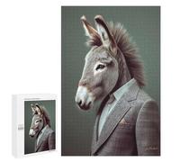 Jigsaw 1000 PCS for Teenagerss Donkey Portrait Puzzles for Teenagerss Analysis And Logic Parent-child Interaction Challenging Game Toys 1000 PCS