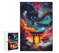 Jigsaw 1000 PCS for Teenagerss Dragon Galaxy Gate Puzzles for Adults Relax Games Staycation Kill Time for Is Ideal As A Gift 1000 PCS