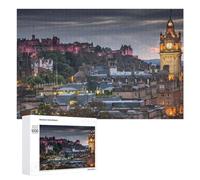Jigsaw 1000 PCS for Teenagerss Edinburgh Castle at Dusk Jigsaw Relax Games Difficult Challenge Unique Gifts for Birthday And Christmas 1000 PCS