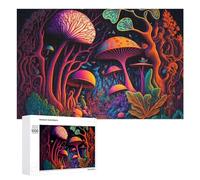 Jigsaw 1000 PCS for Teenagerss Enchanted Mushroom Forest -2 Jigsaw Relax Games Difficult Challenge Unique Gifts for Birthday And Christmas 1000 PCS