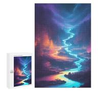 Jigsaw 1000 PCS for Teenagerss Enchanted River Landscape Puzzles for Adults Relax Games Staycation Kill Time for Is Ideal As A Gift 1000 PCS