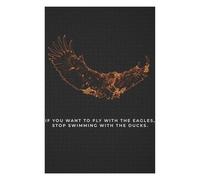 Jigsaw 1000 PCS for Teenagerss Fly With The Eagles Jigsaw for Adults Hands-on Game Difficult Challenge Parent-child Interaction 1000 PCS