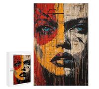 Jigsaw 1000 PCS for Teenagerss Fragmented Expression Neoexpressionist Portrait Jigsaw Puzzle Family Games Pattern Assembly Unique Gifts for Birthday And Christmas 1000 PCS