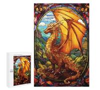 Jigsaw 1000 PCS for Teenagerss Golden Heaven Elder Dragon Puzzles for Adults Relax Games Staycation Kill Time for Is Ideal As A Gift 1000 PCS