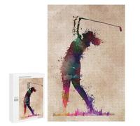 Jigsaw 1000 PCS for Teenagerss Golf Player Puzzles for Adults Relax Games Staycation Kill Time for Is Ideal As A Gift 1000 PCS