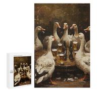 Jigsaw 1000 PCS for Teenagerss Gooses Beer Toast Puzzles for Adults Relax Games Staycation Kill Time for Is Ideal As A Gift 1000 PCS