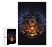 Jigsaw 1000 PCS for Teenagerss Halloween Wreath Puzzles for Adults Relax Games Staycation Kill Time for Is Ideal As A Gift 1000 PCS