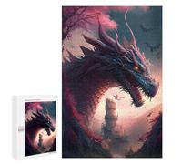 Jigsaw 1000 PCS for Teenagerss Head Dragons Adult Puzzles Relaxing Games Home Decoration Unique Gifts for Birthday And Christmas 1000 PCS