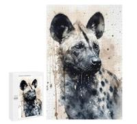 Jigsaw 1000 PCS for Teenagerss Hyena Wild Laughter Puzzles for Adults Relax Games Staycation Kill Time for Is Ideal As A Gift 1000 PCS