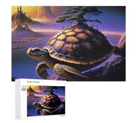 Jigsaw 1000 PCS for Teenagerss Isle on Turtle's Back Fantasy Landscape Jigsaw Relax Games Difficult Challenge Unique Gifts for Birthday And Christmas 1000 PCS