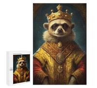 Jigsaw 1000 PCS for Teenagerss King Meerkat Puzzles for Adults Relax Games Staycation Kill Time for Is Ideal As A Gift 1000 PCS
