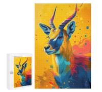 Jigsaw 1000 PCS for Teenagerss Lightning Fast Antelope Jigsaw for Adults Toy Wall Decor Presents for Women Unique Gifts for Birthday And Christmas 1000 PCS