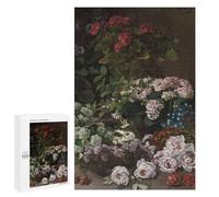 Jigsaw 1000 PCS for Teenagerss Monet Spring Flower Jigsaw for Adults Toy Wall Decor Presents for Women Unique Gifts for Birthday And Christmas 1000 PCS