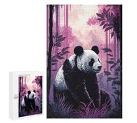Jigsaw 1000 PCS for Teenagerss Panda Art Style 5 Jigsaw Puzzle Family Games Pattern Assembly Unique Gifts for Birthday And Christmas 1000 PCS