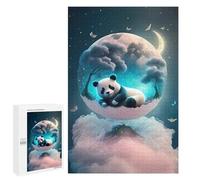 Jigsaw 1000 PCS for Teenagerss Panda Dreams in Moonlight Puzzles for Adults Relaxing Games Analysis And Logic Parent-child Interaction 1000 PCS