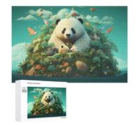 Jigsaw 1000 PCS for Teenagerss Panda Paradise Island Jigsaw Relax Games Difficult Challenge Unique Gifts for Birthday And Christmas 1000 PCS
