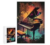 Jigsaw 1000 PCS for Teenagerss Piano Colorful Jigsaw Puzzle Family Games Pattern Assembly Unique Gifts for Birthday And Christmas 1000 PCS