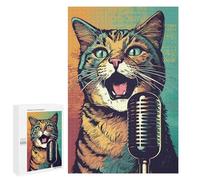 Jigsaw 1000 PCS for Teenagerss Pop Singer Cat Puzzles for Adults Relax Games Staycation Kill Time for Is Ideal As A Gift 1000 PCS
