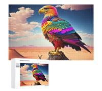 Jigsaw 1000 PCS for Teenagerss Rainbow Eagle in Desert Jigsaw Relax Games Difficult Challenge Unique Gifts for Birthday And Christmas 1000 PCS