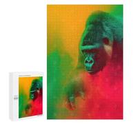 Jigsaw 1000 PCS for Teenagerss Rasta Gorilla Jigsaw Puzzle Family Games Pattern Assembly Unique Gifts for Birthday And Christmas 1000 PCS
