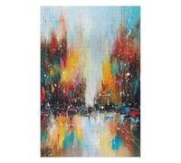 Jigsaw 1000 PCS for Teenagerss Rhythm of The City Jigsaw for Adults Hands-on Game Difficult Challenge Parent-child Interaction 1000 PCS