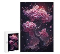 Jigsaw 1000 PCS for Teenagerss Sakura Cherry Blossom Puzzles for Adults Relax Games Staycation Kill Time for Is Ideal As A Gift 1000 PCS