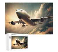 Jigsaw 1000 PCS for Teenagerss Skyward Journey Airplane in Flight Jigsaw Relax Games Difficult Challenge Unique Gifts for Birthday And Christmas 1000 PCS