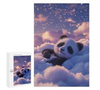 Jigsaw 1000 PCS for Teenagerss Sleeping Panda Bear Jigsaw for Adults Toy Wall Decor Presents for Women Unique Gifts for Birthday And Christmas 1000 PCS
