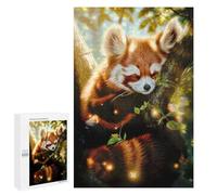 Jigsaw 1000 PCS for Teenagerss Sleepy Red Panda Adult Jigsaw Hands-on Game Home Decoration Unique Gifts for Birthday And Christmas 1000 PCS