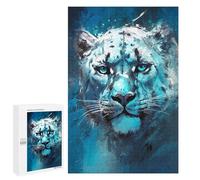 Jigsaw 1000 PCS for Teenagerss Snow Leopard Gaze Jigsaw for Adults Toy Wall Decor Presents for Women Unique Gifts for Birthday And Christmas 1000 PCS