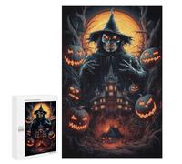 Jigsaw 1000 PCS for Teenagerss Spooky Halloween Jigsaw Puzzle Family Games Pattern Assembly Unique Gifts for Birthday And Christmas 1000 PCS