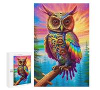 Jigsaw 1000 PCS for Teenagerss Steampunk Owl Artwork Puzzles for Adults Relaxing Games Analysis And Logic Parent-child Interaction 1000 PCS