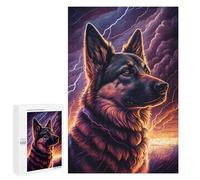 Jigsaw 1000 PCS for Teenagerss Thundering Canine Majesty -5 Puzzles for Teenagerss Analysis And Logic Parent-child Interaction Challenging Game Toys 1000 PCS