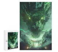Jigsaw 1000 PCS for Teenagerss Torii Gate Dragon Legend Puzzles for Adults Relax Games Staycation Kill Time for Is Ideal As A Gift 1000 PCS
