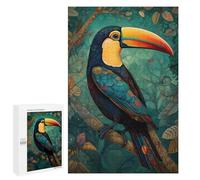 Jigsaw 1000 PCS for Teenagerss Toucan Bird Forest Jigsaw Puzzle Family Games Pattern Assembly Unique Gifts for Birthday And Christmas 1000 PCS