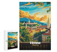 Jigsaw 1000 PCS for Teenagerss Vienna Cityscape Jigsaw Puzzle Family Games Pattern Assembly Unique Gifts for Birthday And Christmas 1000 PCS