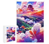 Jigsaw 1000 PCS for Teenagerss Whimsical Sky Garden Jigsaw Relax Games Difficult Challenge Unique Gifts for Birthday And Christmas 1000 PCS