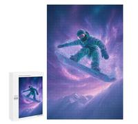 Jigsaw 1000 PCS Galactic Snowboarding Adventure -1 Jigsaw Puzzles for Adults Improve Memory Challenging To Complete Christmas Birthday Gifts 1000 PCS