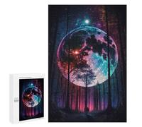 Jigsaw 1000 PCS Magical Forest Moonlit Journey Jigsaw Puzzles for Adults Improve Memory Challenging To Complete Christmas Birthday Gifts 1000 PCS