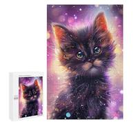Jigsaw 1000 PCS Magical Galaxy Kitten Puzzle For Teenagers Enhance Memory Train Your Brain And Hands Addictive Toys to Cultivate Patience 1000 PCS