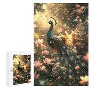 Jigsaw 1000 PCS Magical Peacock Garden Jigsaw Puzzles for Adults Improve Memory Challenging To Complete Christmas Birthday Gifts 1000 PCS