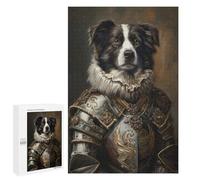 Jigsaw 1000 PCS Medieval Knight Dog Armor Puzzle For Teenagers Enhance Memory Train Your Brain And Hands Addictive Toys to Cultivate Patience 1000 PCS