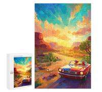 Jigsaw 1000 PCS Open Road Adventure Jigsaw Puzzles for Adults Improve Memory Challenging To Complete Christmas Birthday Gifts 1000 PCS
