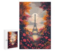 Jigsaw 1000 PCS Paris Eiffel Tower Autumn Scenery -1 Jigsaw Puzzles for Adults Improve Memory Challenging To Complete Christmas Birthday Gifts 1000 PCS