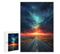 Jigsaw 1000 PCS Road to The Stars Jigsaw Puzzles for Adults Improve Memory Challenging To Complete Christmas Birthday Gifts 1000 PCS